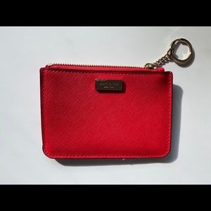 Kate Spade Red Key Chain Wallet Laurel Way Bitsy